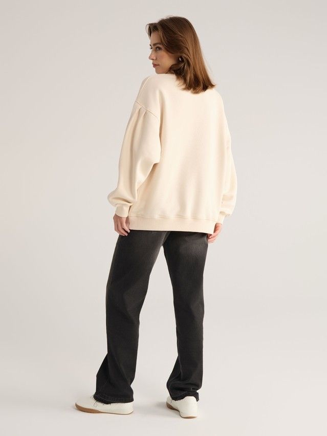 Women's polo neck shirt CONTE ELEGANT LD 2831, s.170-92, milk - 3