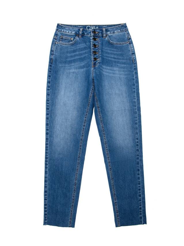 Mom Fit jeans jeans with High rise CON-189, s.170-102, mid blue - 4