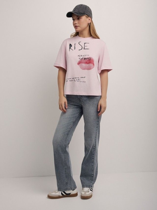 Women's polo neck shirt CONTE ELEGANT LD 2711, s.170-92, pink-lips - 3