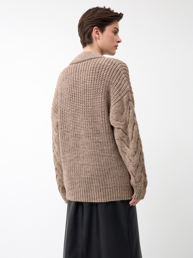 Women's pullover CONTE ELEGANT LDK24136, s.170-84, beige melange - 4