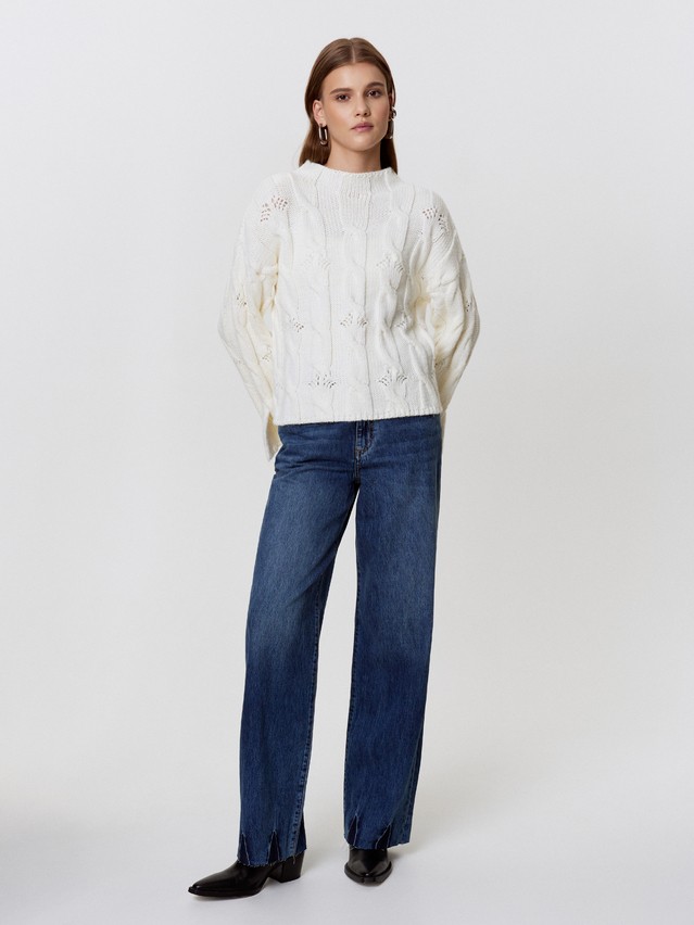 Women's pullover CONTE ELEGANT LDK24134, s.170-84, ecru - 2