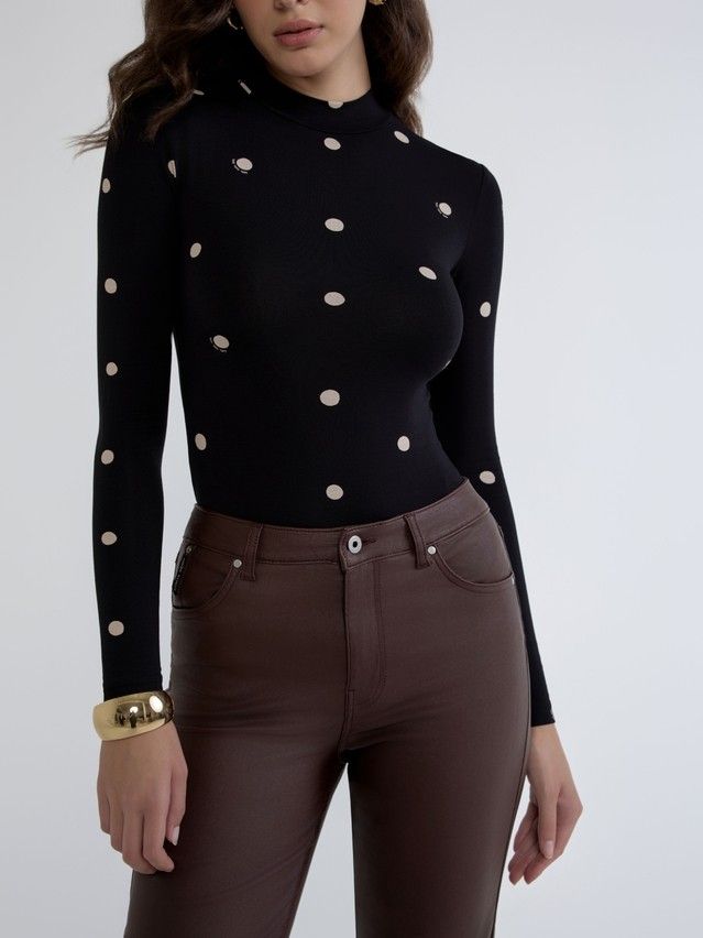 Women's bodysuit CONTE ELEGANT LBD 2900, s.170-84-90, black-dots - 2