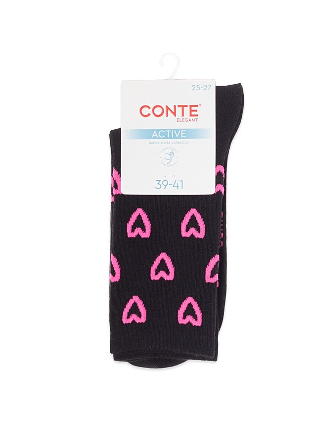 Women's socks CONTE ELEGANT ACTIVE, s.23-25, 713 black - 4