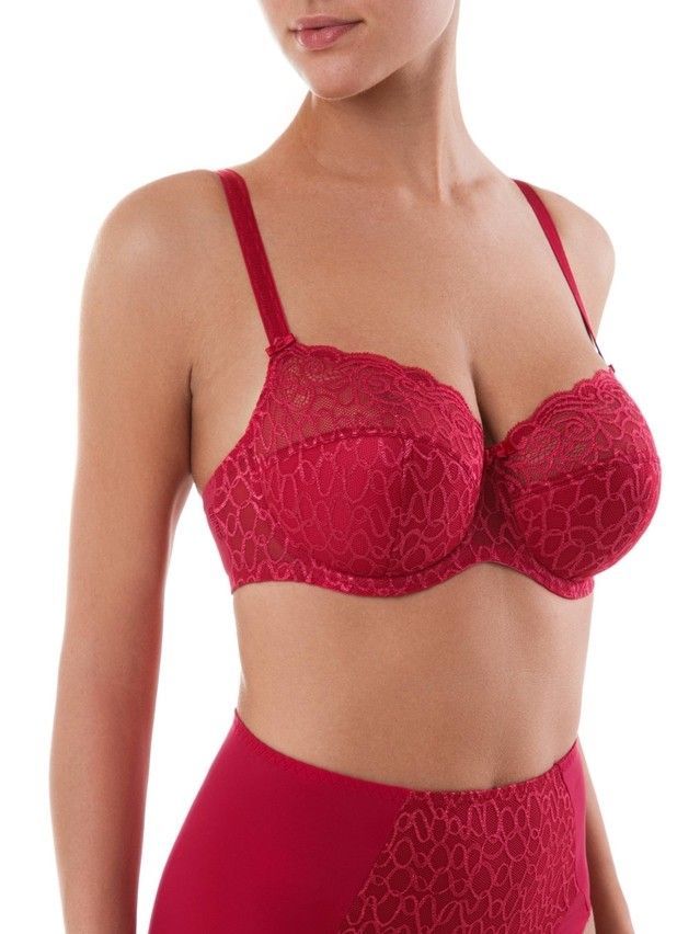 Bra CONTE ELEGANT VOILE RB5025, s.75C, crimson - 2