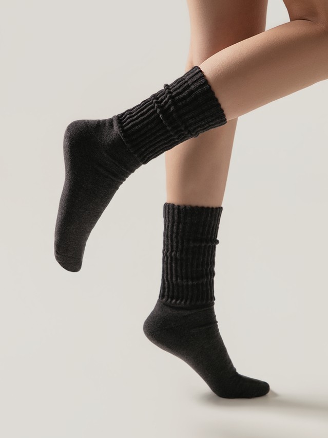Women's socks CONTE ELEGANT COMFORT, s.23-25, 750 dark grey - 3