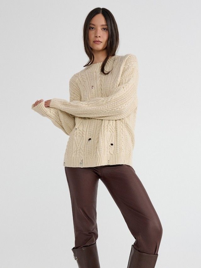 Women's pullover CONTE ELEGANT LDK23126, s.170-84, beige - 5