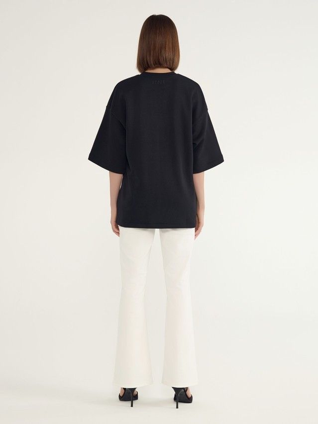 Women's polo neck shirt CONTE ELEGANT LD 3052, s.170-88, black - 2