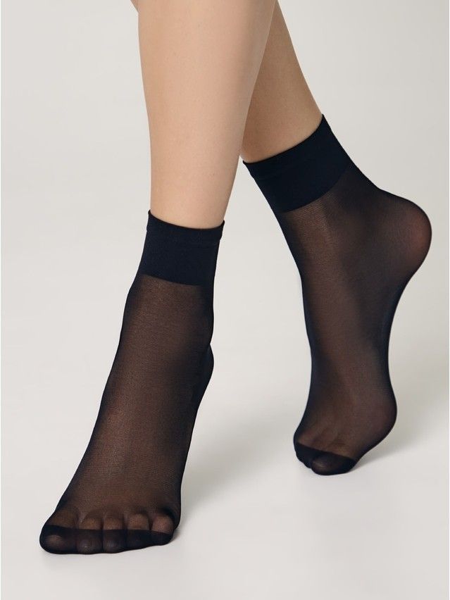Women's socks CONTE ELEGANT SOLO 40 (2 pairs),s.23-25, nero - 1