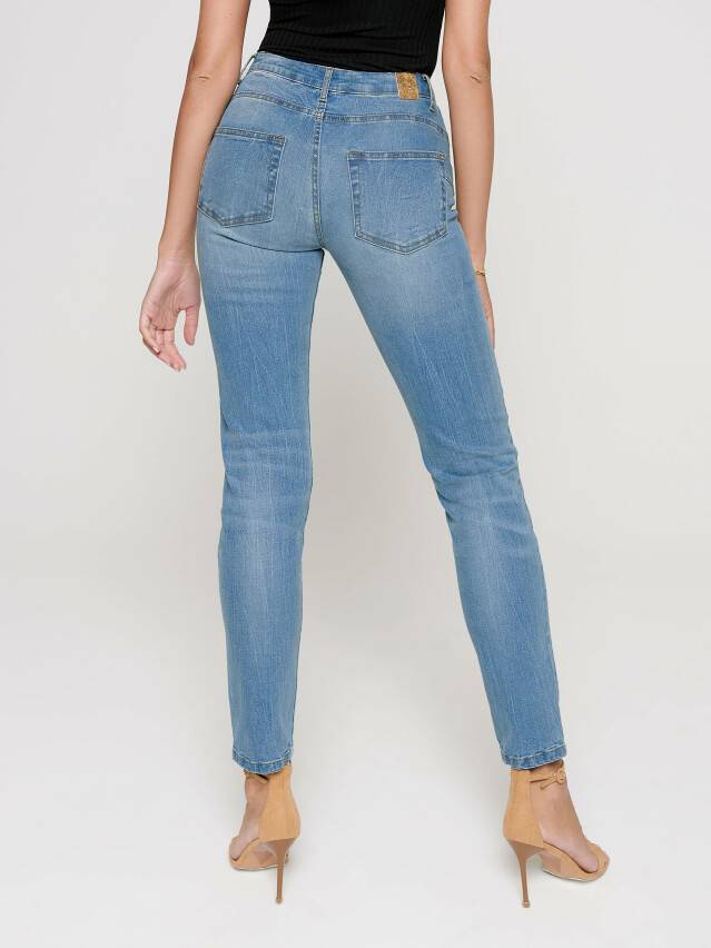 Relaxed mom jeans with High rise CON-242, s.164-110, authentic blue - 2