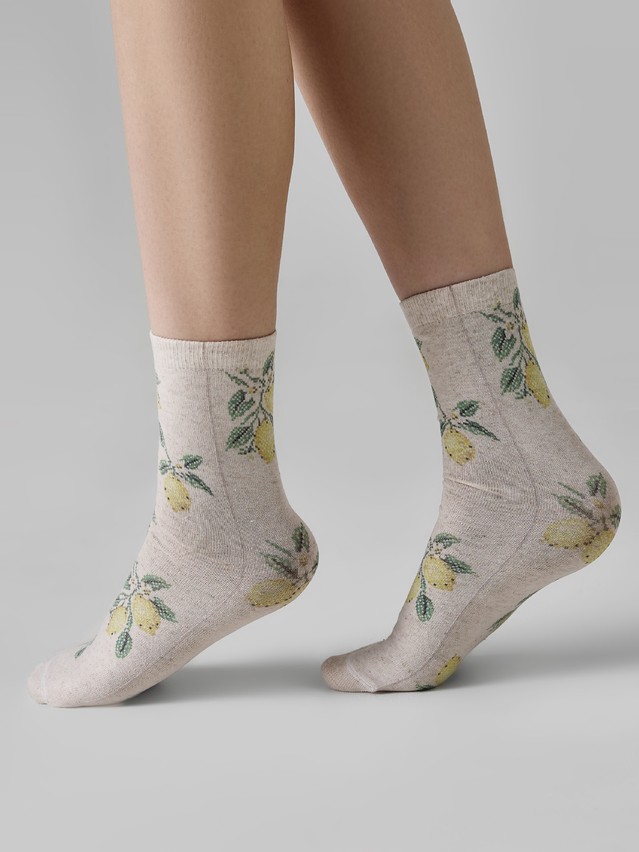 Women's socks CONTE ELEGANT FANTASY, s.23-25, 1236 lemon - 3