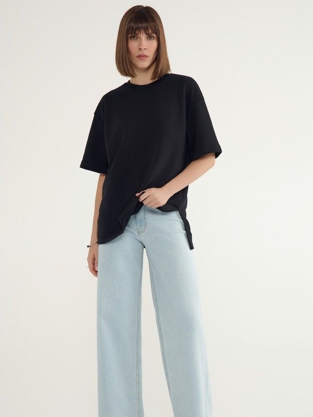 Women's polo neck shirt CONTE ELEGANT LD 3081, s.170-100, black - 7