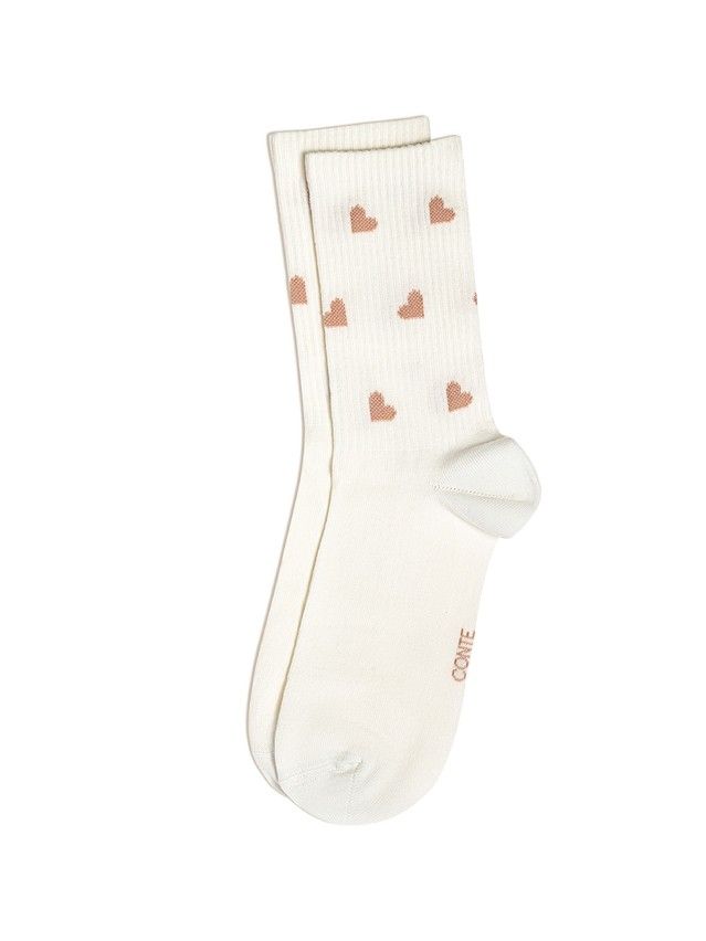 Women's socks CONTE ELEGANT ACTIVE, s.23-25, 708 milky - 2