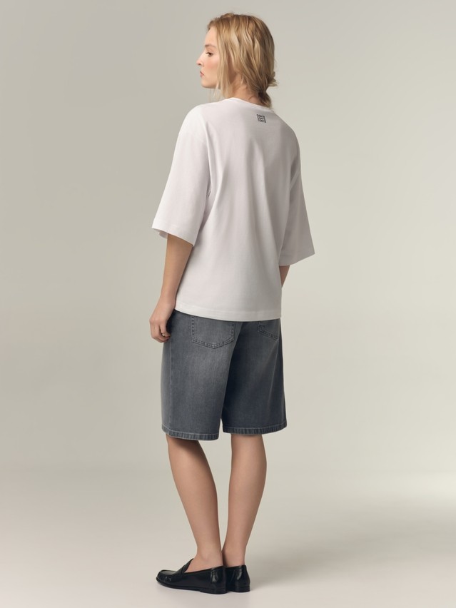 Women's polo neck shirt CONTE LD 3449, s.170-88, white-shoes - 2