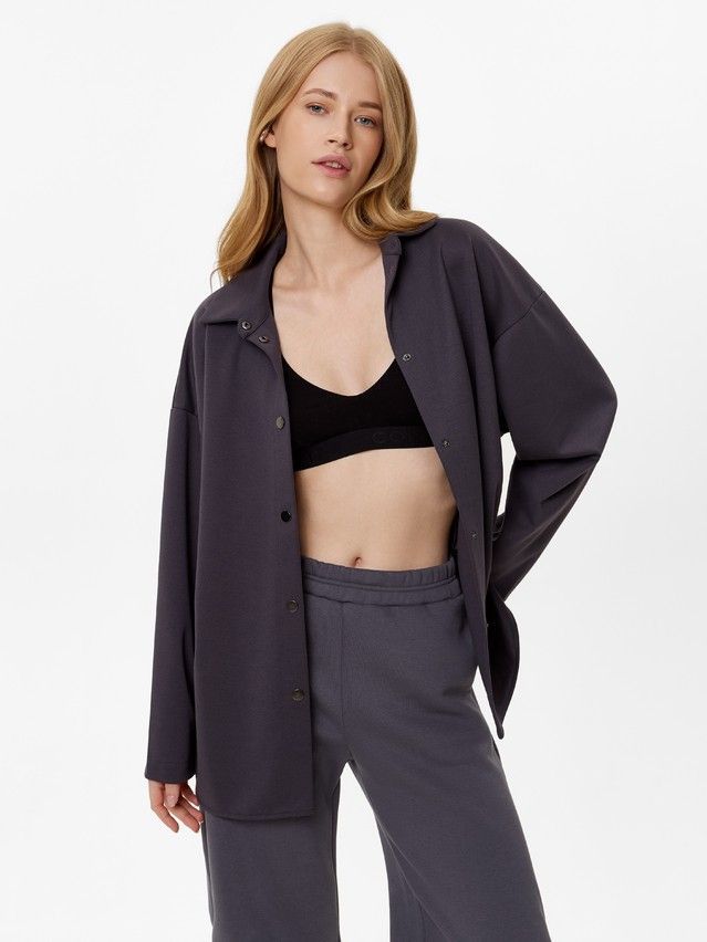 Women's shirt CONTE LRU 3217, s.170-84-90, graphite - 2