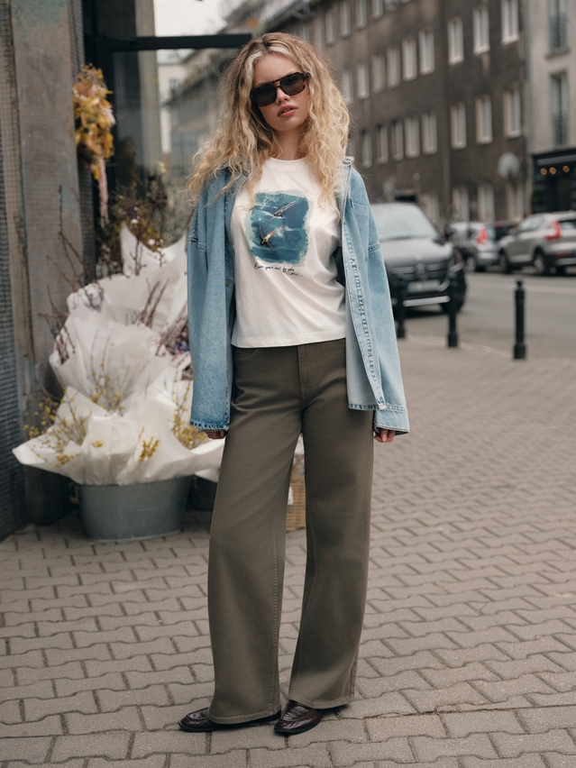 Women's polo neck shirt CONTE ELEGANT LD 3032, s.170-92, milk-sea - 1