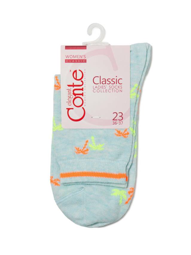 Women's socks CONTE ELEGANT CLASSIC, s.23, 089 pale turquoise - 3