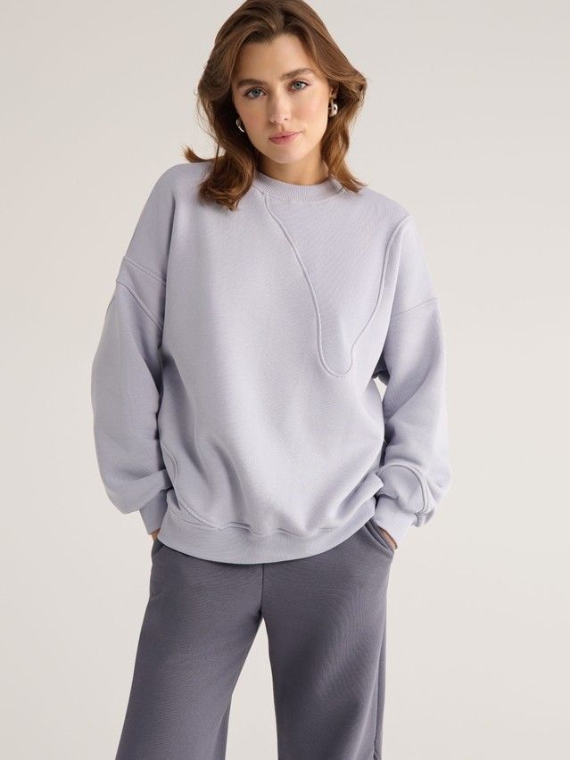 Women's polo neck shirt CONTE ELEGANT LD 2834, s.170-92, pearl blue - 1
