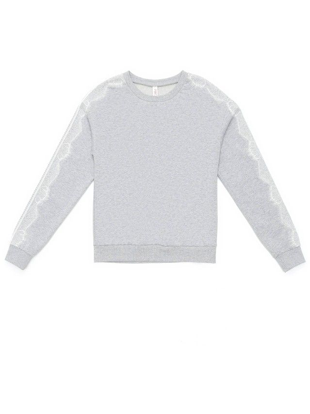 Sweatshirt for girls DD 1074, s.128,134-68, shiny grey - 3