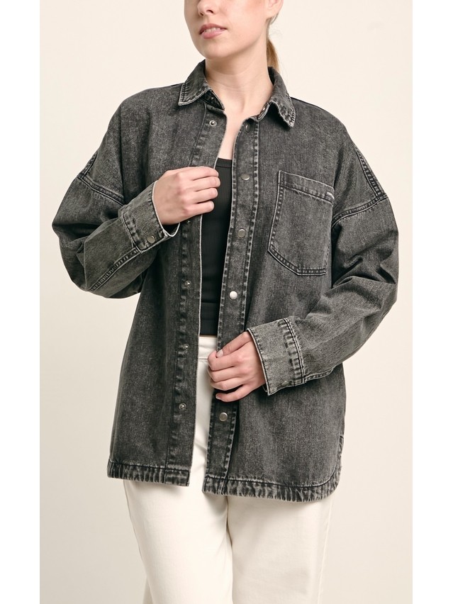 Denim windbreaker CONTE CON-984, s.170-84-90, washed black - 12