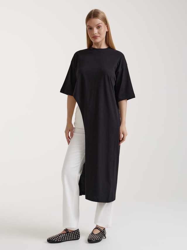 Women's polo neck shirt CONTE ELEGANT LD 3091, s.170-84, black - 3