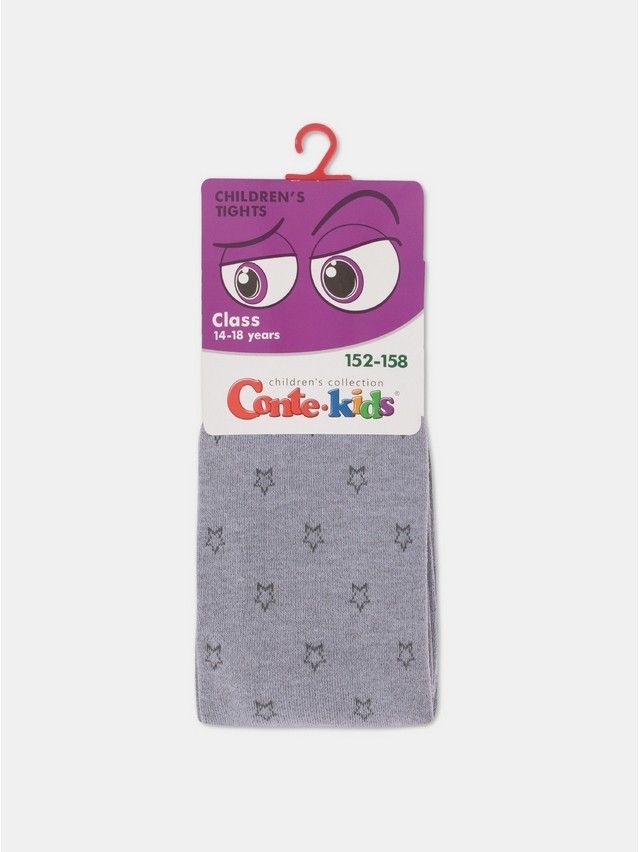 Children's tights CONTE-KIDS CLASS, s.140-146 (22),650 light grey - 4