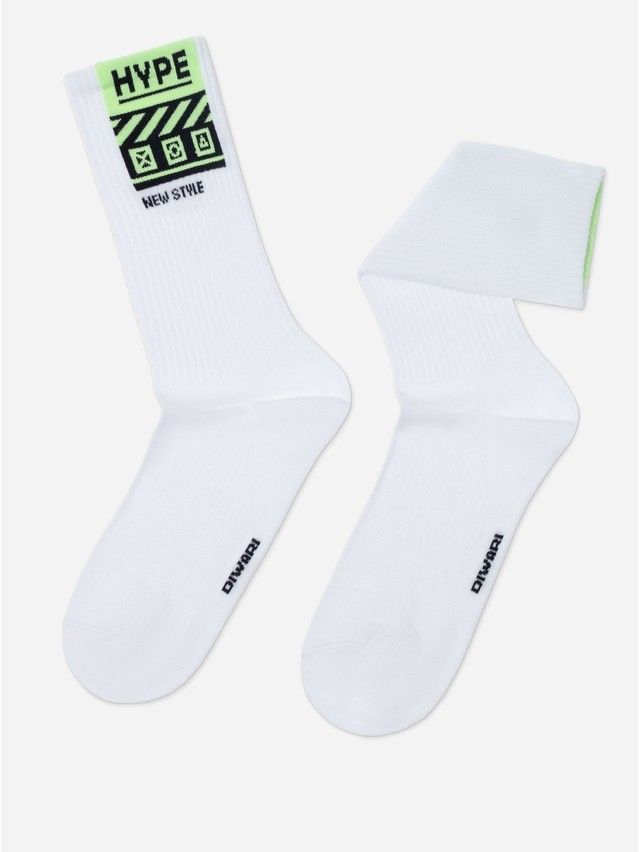 Men's socks DiWaRi ACTIVE, s.25, 487 white - 1