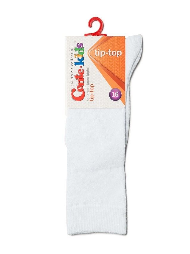 Children's knee high socks CONTE-KIDS TIP-TOP, s.24-26, 003 white - 2