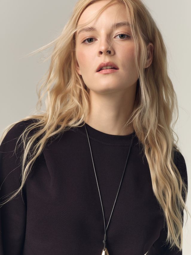 Women's polo neck shirt CONTE LD 3386, s.170-88, black - 3