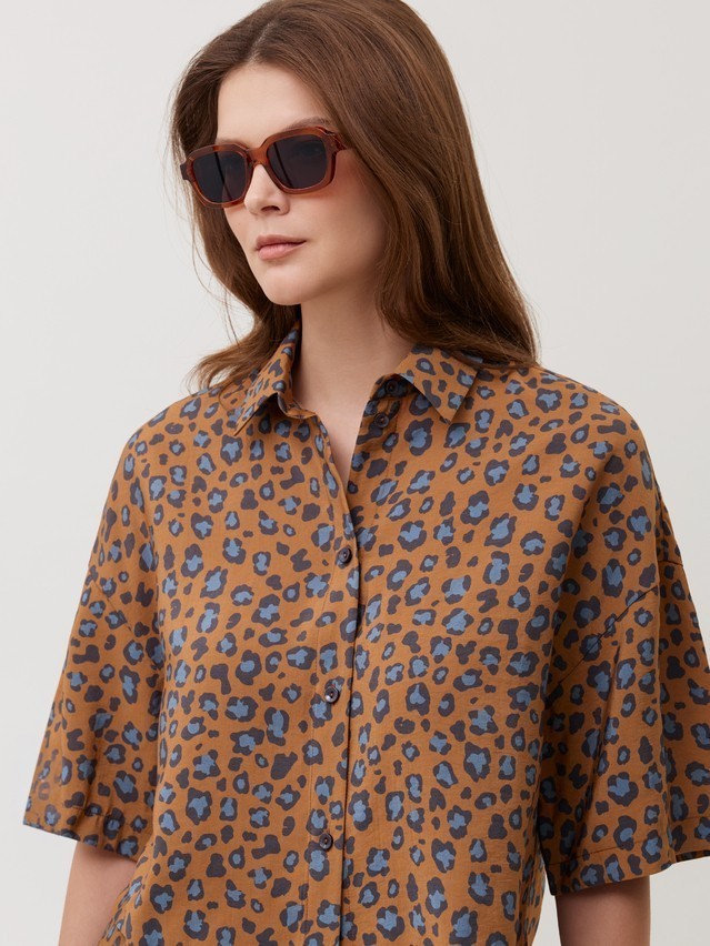 Women's blouse CONTE LBL 3729, s.170-88-94, chocolate leo - 2