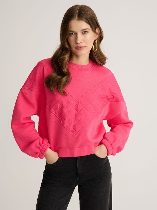 Women's polo neck shirt CONTE ELEGANT LD 2839, s.170-84, pink flash - 4