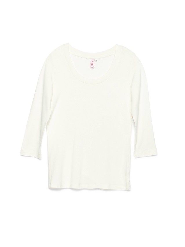 Women's polo neck shirt CONTE ELEGANT LD 478, s.158,164-100, milky - 1
