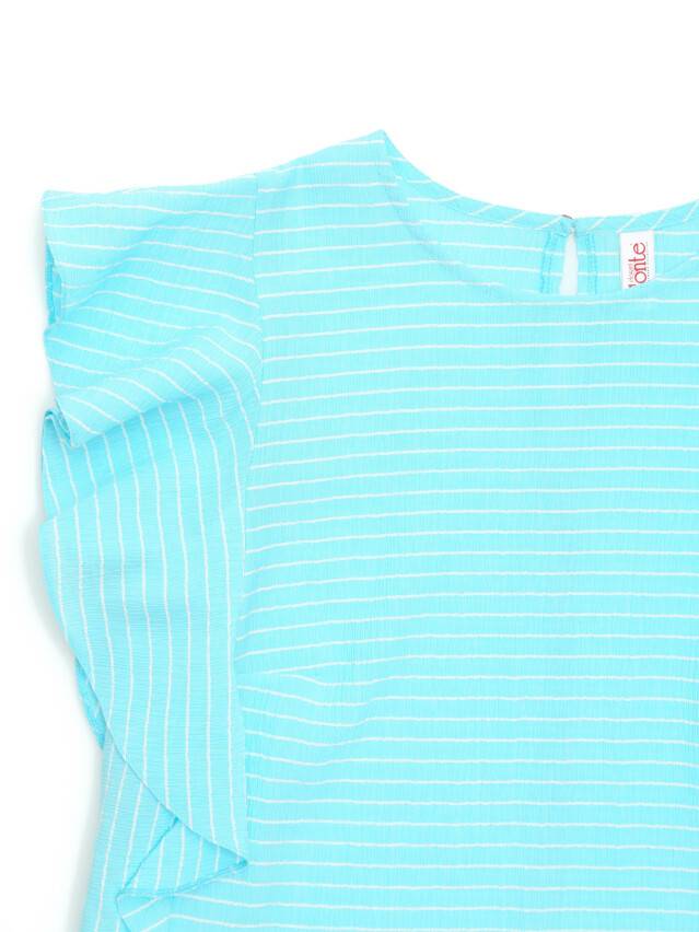 Women's blouse LBL 1093, s.170-84-90, aqua blue-white - 6