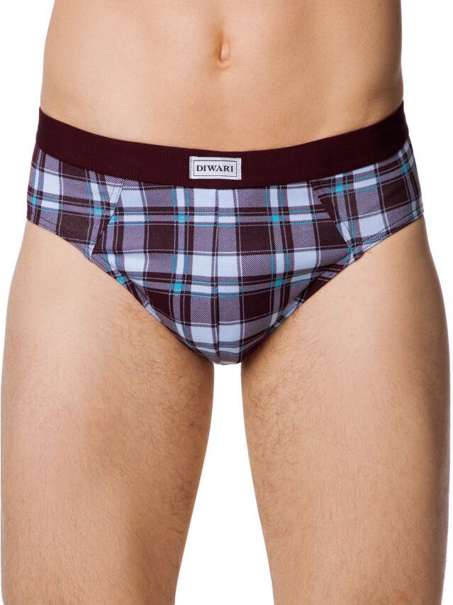 Men's underpants DIWARI SHAPE MSL 815, s.78,82, bordo-turquoise - 2