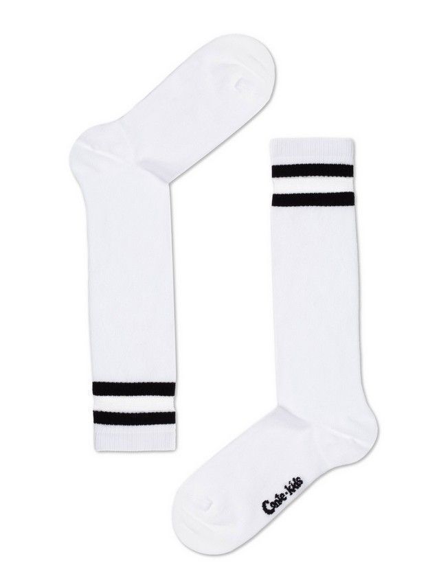 Children's knee high socks CONTE-KIDS TIP-TOP, s.30-32, 049 white - 1