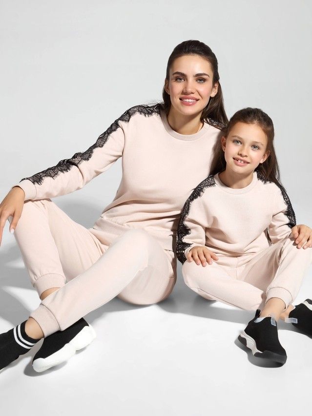 Sweatshirt for girls DD 1074, s.128,134-68, shiny rose - 3