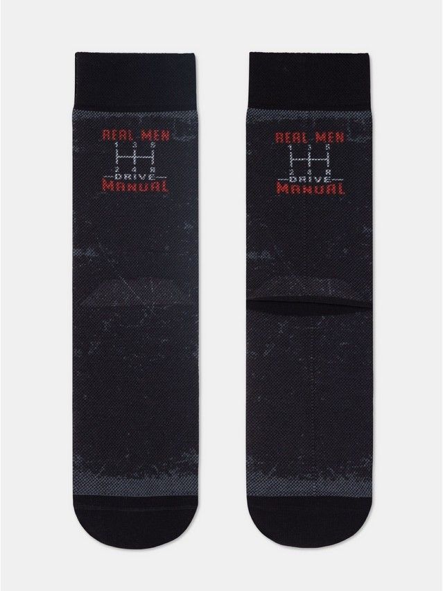 Men's socks DIWARI HAPPY, s.27, 208 black - 1