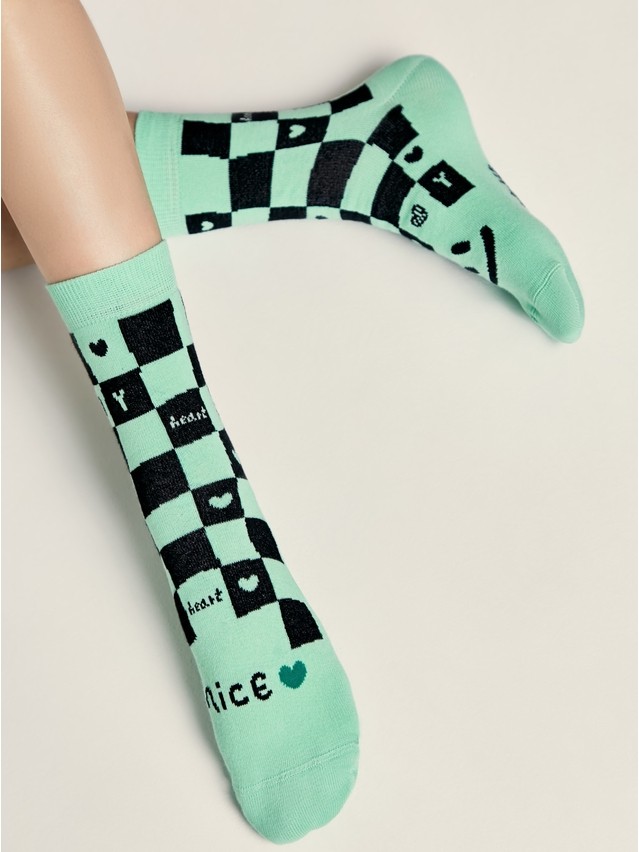 Children's socks CONTE-KIDS TIP-TOP, s.20, 944 light green - 1