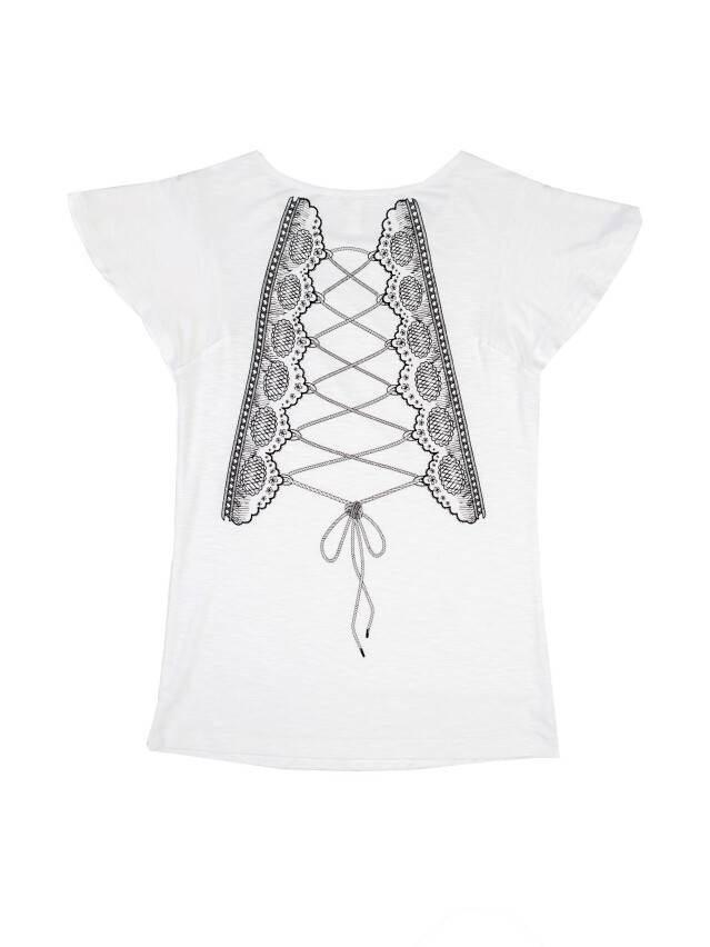 Women's polo neck shirt CONTE ELEGANT LD 726, s.170-100, white - 3