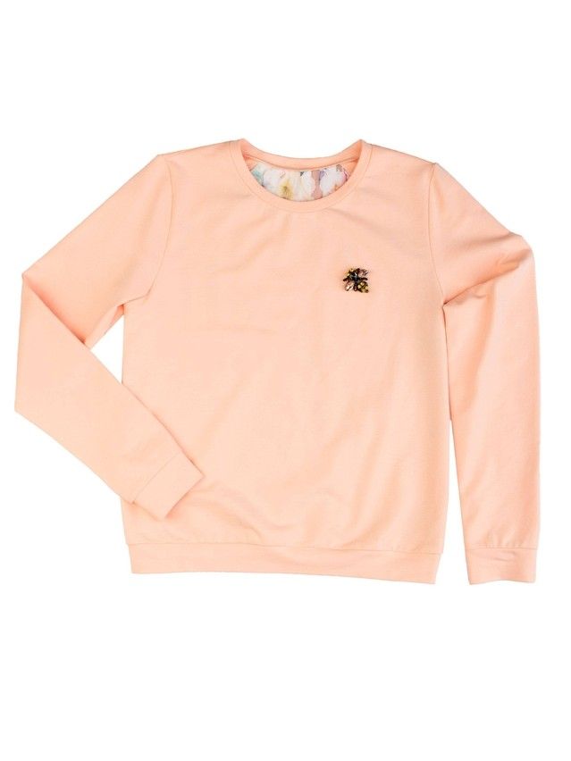 Women's polo neck shirt CONTE ELEGANT LD 704, s.158,164-100, peach - 4