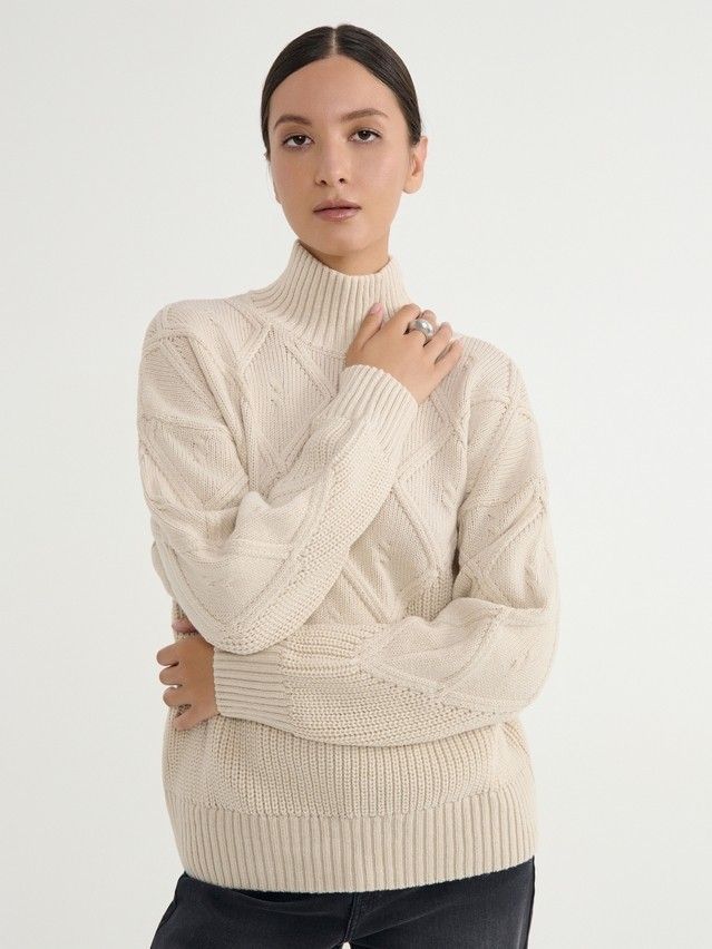 Women's pullover CONTE ELEGANT LDK23104, s.170-84, beige - 4