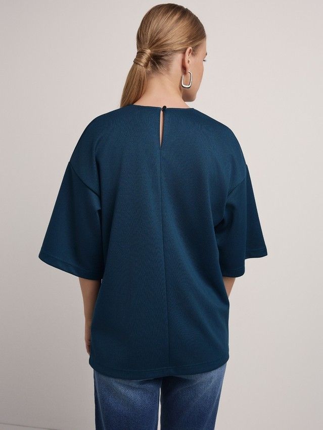Women's polo neck shirt CONTE ELEGANT LD 2806, s.170-92, teal - 2