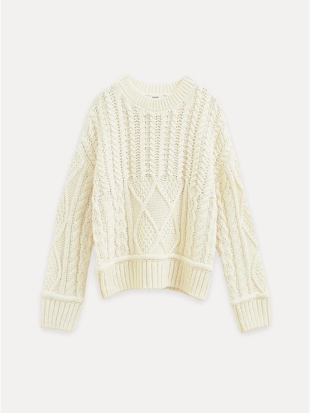 Women's pullover CONTE ELEGANT LDK24140, s.170-84, ecru - 1