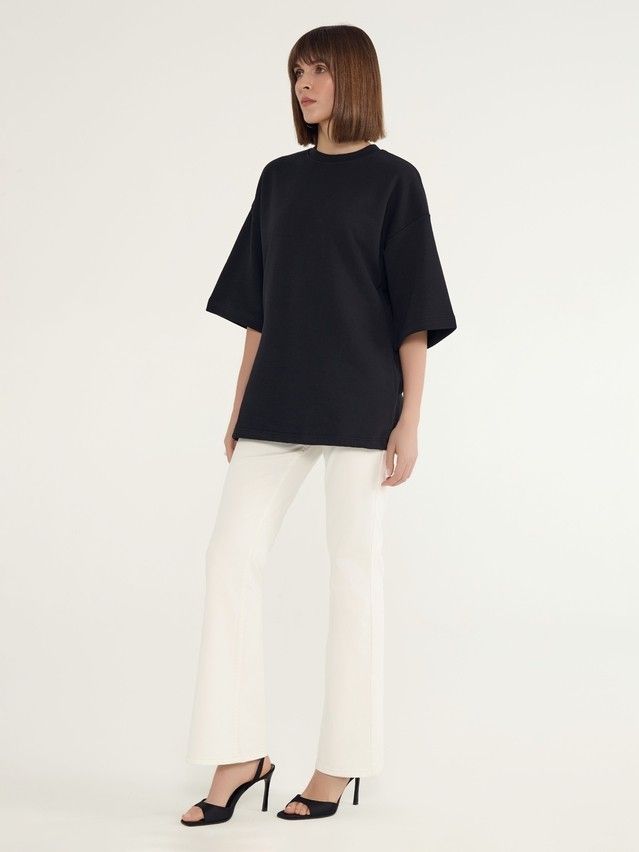 Women's polo neck shirt CONTE ELEGANT LD 3052, s.170-88, black - 3