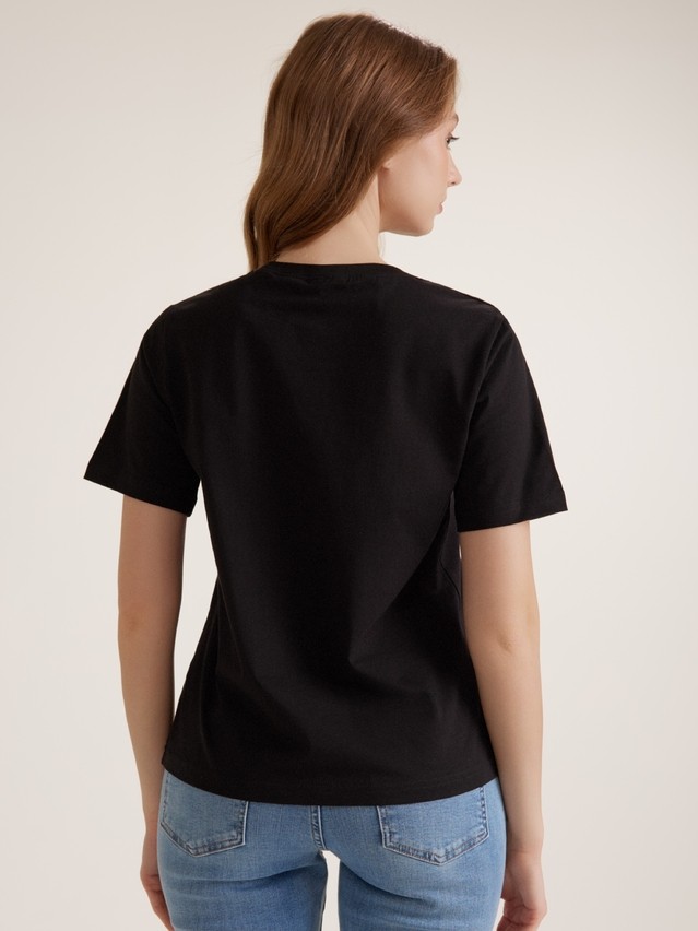 Women's polo neck shirt CONTE ELEGANT BASIC COLLECTION LD 5024, s.170-84, black - 2