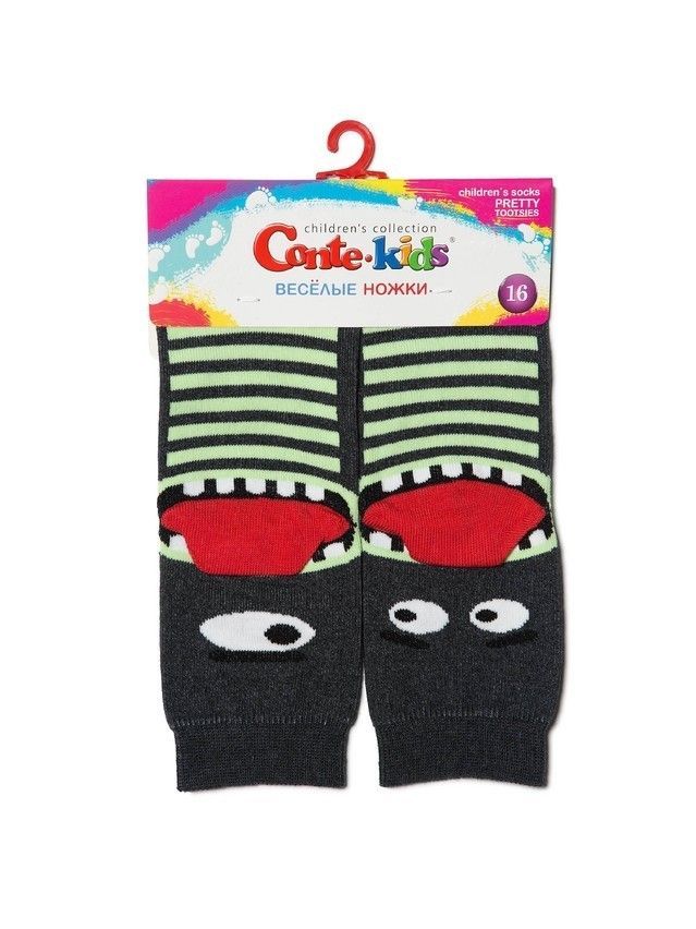 Children's socks CONTE-KIDS CHEERFUL LEGS, s.24-26, 336 dark grey - 2