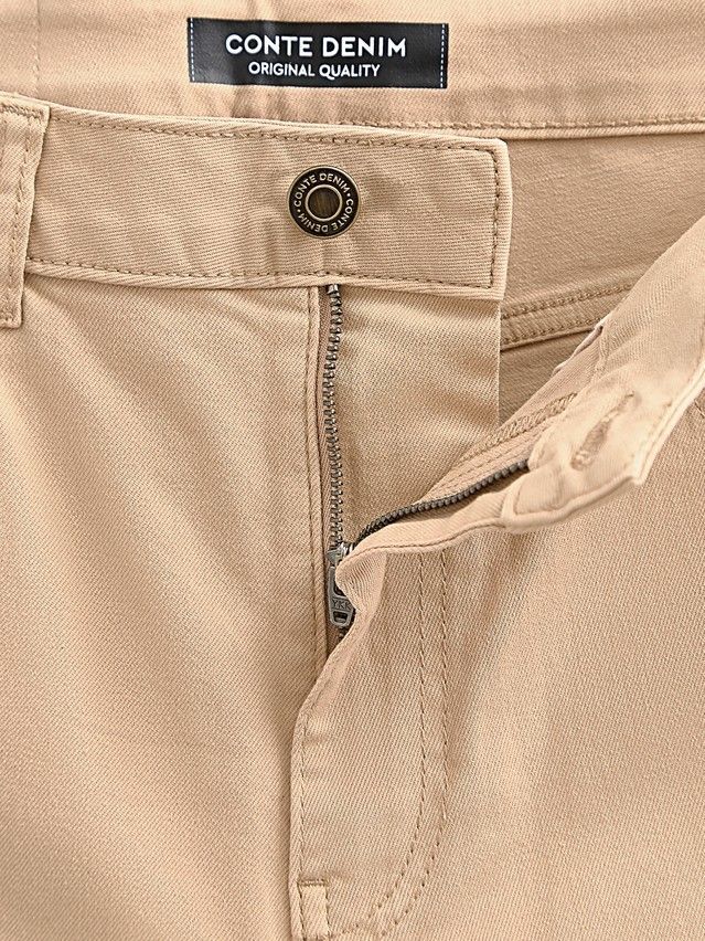 Denim trousers CONTE ELEGANT CON-767, s.170-102, camel - 9