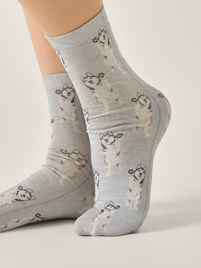 Women's socks CONTE ELEGANT FANTASY, s.23-25, 735 grey - 2