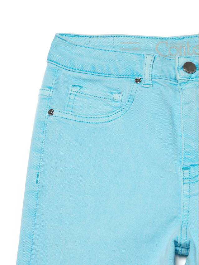 Skinny jeans with High rise CON-219, s.170-102, washed aqua blue - 6
