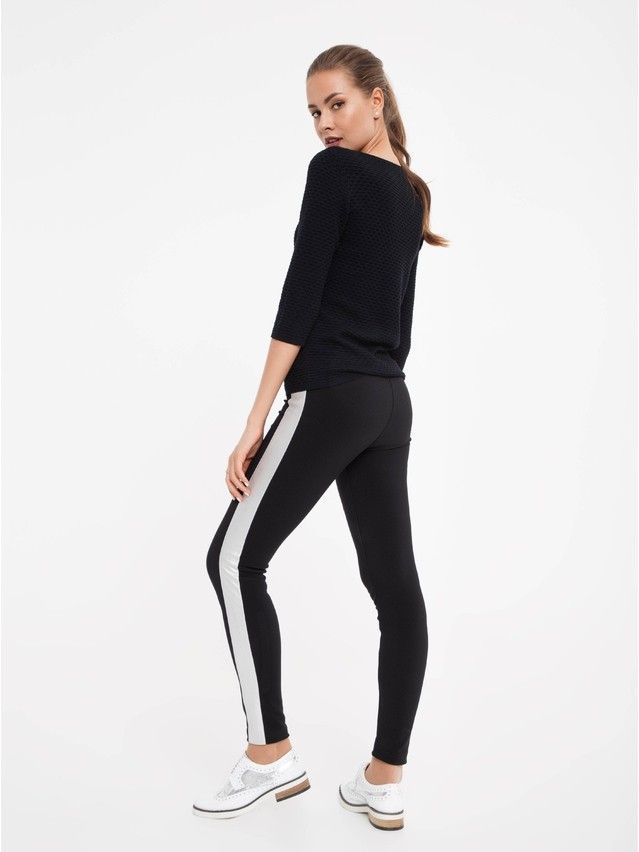 Women's polo neck shirt CONTE ELEGANT LDK006, s.158,164-84, black - 3