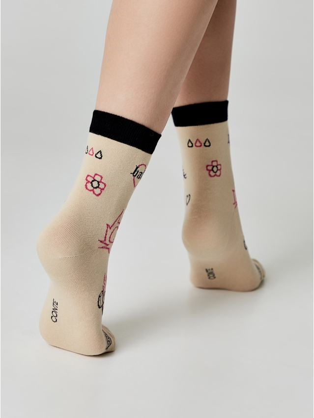 Women's socks CONTE ELEGANT HAPPY, s.23-25, 605 beige - 2